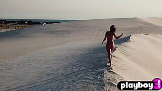 Medium Tits Brunette Posed Naked Outdoor