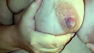 PREGGO MILF STRIPS DOWN IN THONG AND PANTIES, WANTING TO GET FUCKED HARD