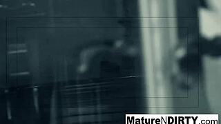 Caught Brunette Milf Masturbating Hard