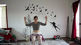 In yoga lesson 339, the instructor guides through poses focusing on flexibility