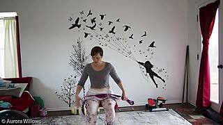 In yoga lesson 339, the instructor guides through poses focusing on flexibility