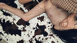 Married Couple Makes Porno In Stockings Lingerie Natural Tits