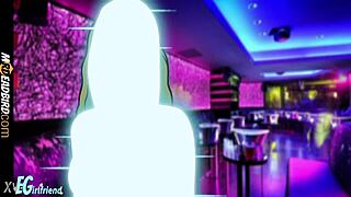 Strip club features mature lesbian dancing and striptease with clothes ripped