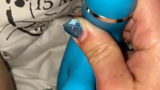 milf fucks wet pussy with dolphin vibrator