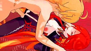 Why Does Mavuika's Hot Pussy Need Wet Squirting to Cool Down in 3D Hentai? Big Tits Blowjob and Creampie Action in Anime Cartoon.