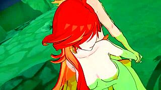 Mavuika's huge tits get creampied