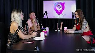 tati weg on bora cast with bruna carlos, see through red?