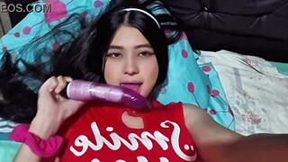 Tight pussy cowgirl makes him cum inside