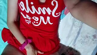 Tight pussy cowgirl makes him cum inside