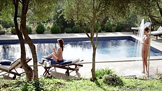 Relaxing Outdoor Ambiance With Mature Milf Moves.