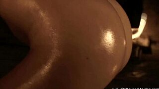 Sexy asian woman strips body