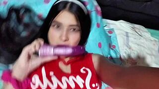 Tight pussy cowgirl makes him cum inside