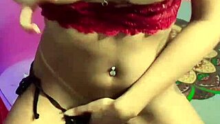 Tanned girl adjusts bikini and requests milk during massage.