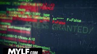 Shoplifting milf passed around by stepson and three men for stealing