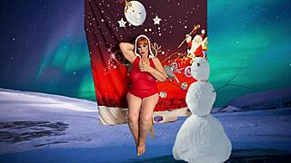 granny claus gives two position orgasms