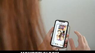 Horny Milf Carmen Valentina Fucks Stepson When Husband's Away