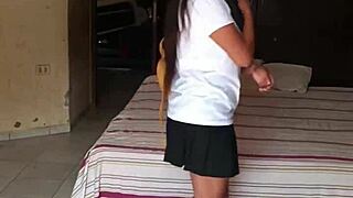 Reafirmandole Las Tripas Calientes En Mi Habitación A La Compañera Del Colegio -Pamela Castillo-