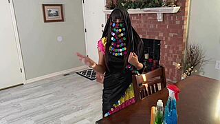 Amira Ali shaves her pussy for money as a maid