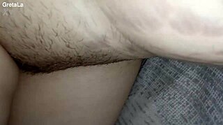 Gretala Flashes Pussy with Pubic Hair
