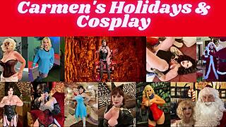 Redheaded Granny Carmen Moaning as Winter Cock Sucker in Hardcore Massage!