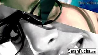 Look at busty babe sarah dressing up, tattooed milf masturbating her pussy with big tits!