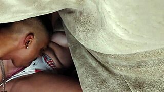 Sublinho Eats Tasty Aunt Under The Blanket With Kissing