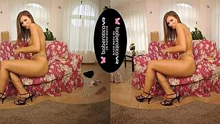 hey jenifer jane, wanna masturbate that shaved pussy with dildo in vr?