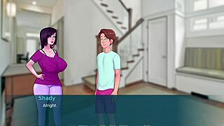 Sexnote part 6: the cartoon parody where the teacher and classmate play the game with big tits