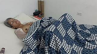 My stepsister's tattooed ass screams during dirty talk in bed