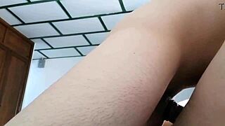 Passionate sex between Colombian stepsiblings leads to creampie in amateur scene.