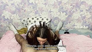 step sister slaps feet with cock for massage cream