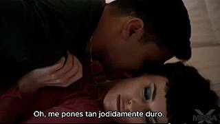 passionate brunette in stockings enjoys fucking spanish sub