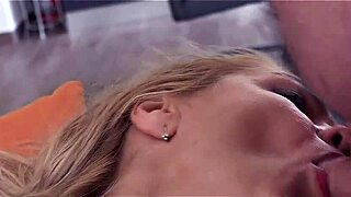 Vicky as secretary meets client for hardcore sex without condom