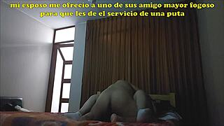 Husband Sells Submissive Wife to Mature Swinger for Economic Help and Insemination