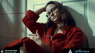 hey, this brunette in lingerie fantasizes about scissoring with busty angela white.