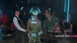 Tattooed Milf Couple Seduces Stranger In Public Restaurant.