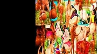 Drying off sexy bbw body while showing big tits ass and ebony curves in amateur video