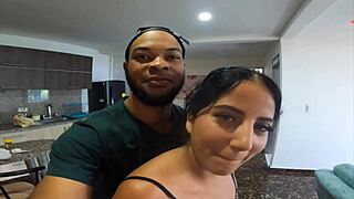 Stepsister Enters Room Enjoying Dance Teasing In New Apartment