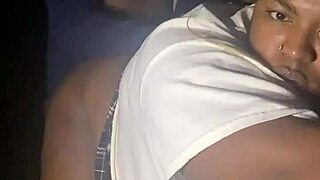 sexy bbw sucks dick and gets fucked in creepy dark forest