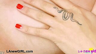 lovely brunette teen reveals stunning figure in lesbian massage.