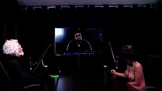 Alice vasconcelos exhibits her tits and sits on fat guy despite no anal