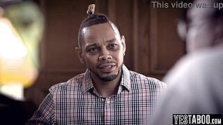 pervert doctor watches tattooed petite patient with small tits get muff dived by big cock.