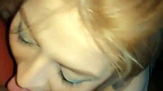 She grabs the cock like a bottle during deepthroat and swallows the milk.