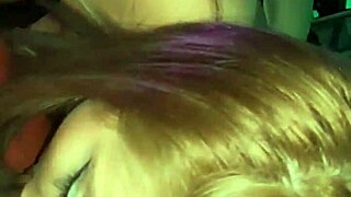 She grabs the cock like a bottle during deepthroat and swallows the milk.