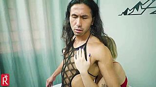 Girl Fucks Guy in Amazon Position with Anal and Cum