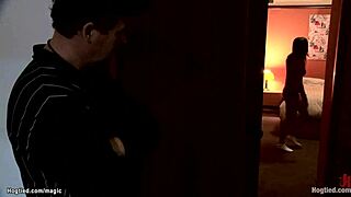 I watch the wrestler anal fuck the bound milf with deepthroat.