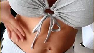 Wifey stuns with perfect tit flashing shirt!