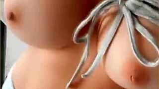 Wifey stuns with perfect tit flashing shirt!