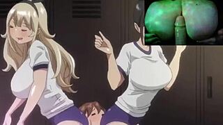 lucky guy fucks three curvy hotties in school