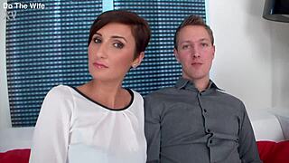 Short Haired Wife Gabrielle Gucci Bends Over For Huge Black Cock.